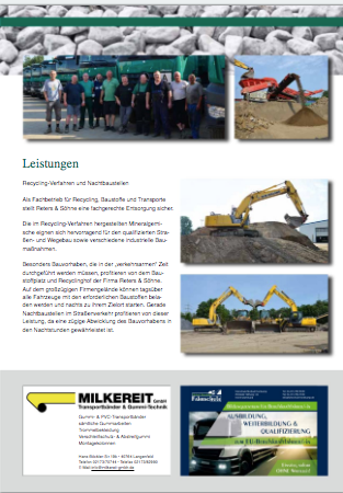 Broschüre von Josef Reters und Söhne GmbH