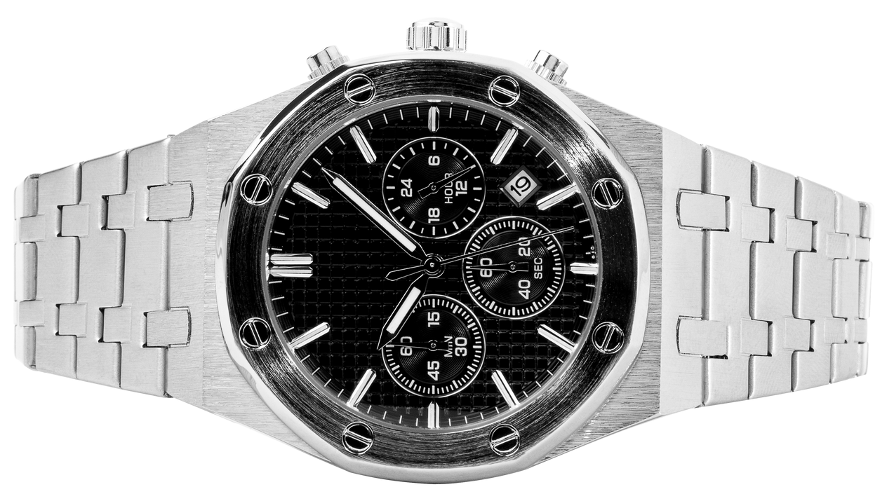 Montre de luxe en argent