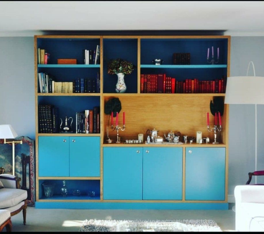 fabrication étagère colorée sur mesure