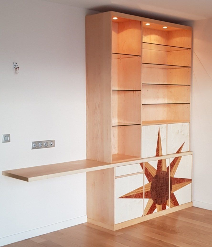 création meuble rangement sur mesure