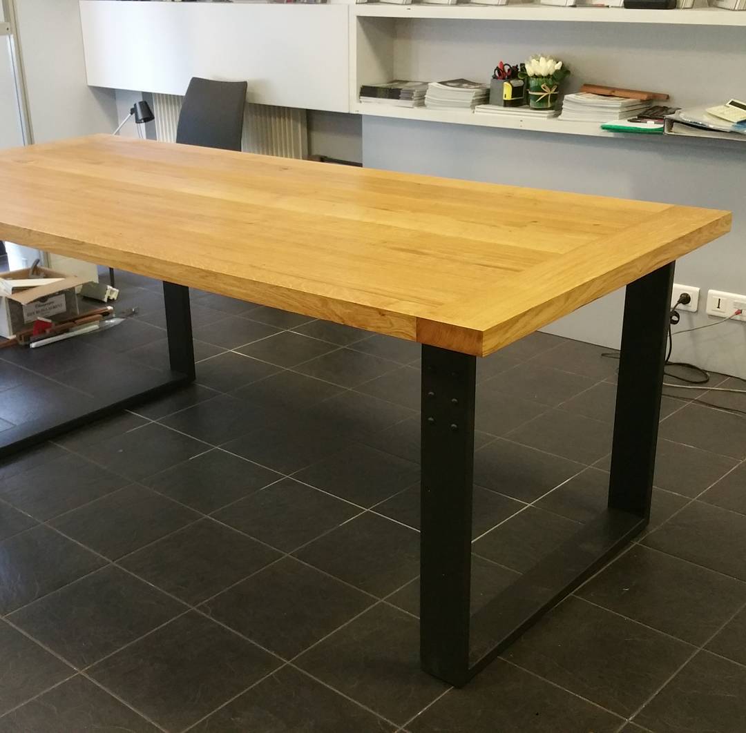 création table sur mesure bois et acier