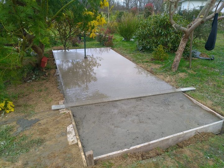 création d'une dalle en béton armé