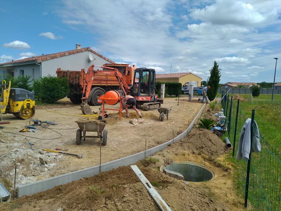 travaux de goudronnage