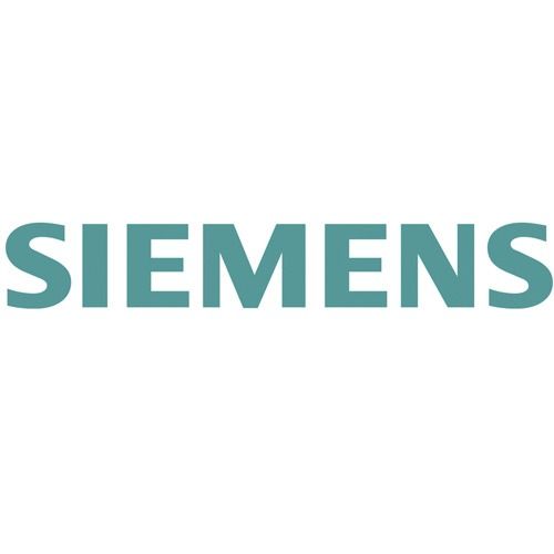 Logotipo de Siemens en letras verde azulado sobre fondo blanco.