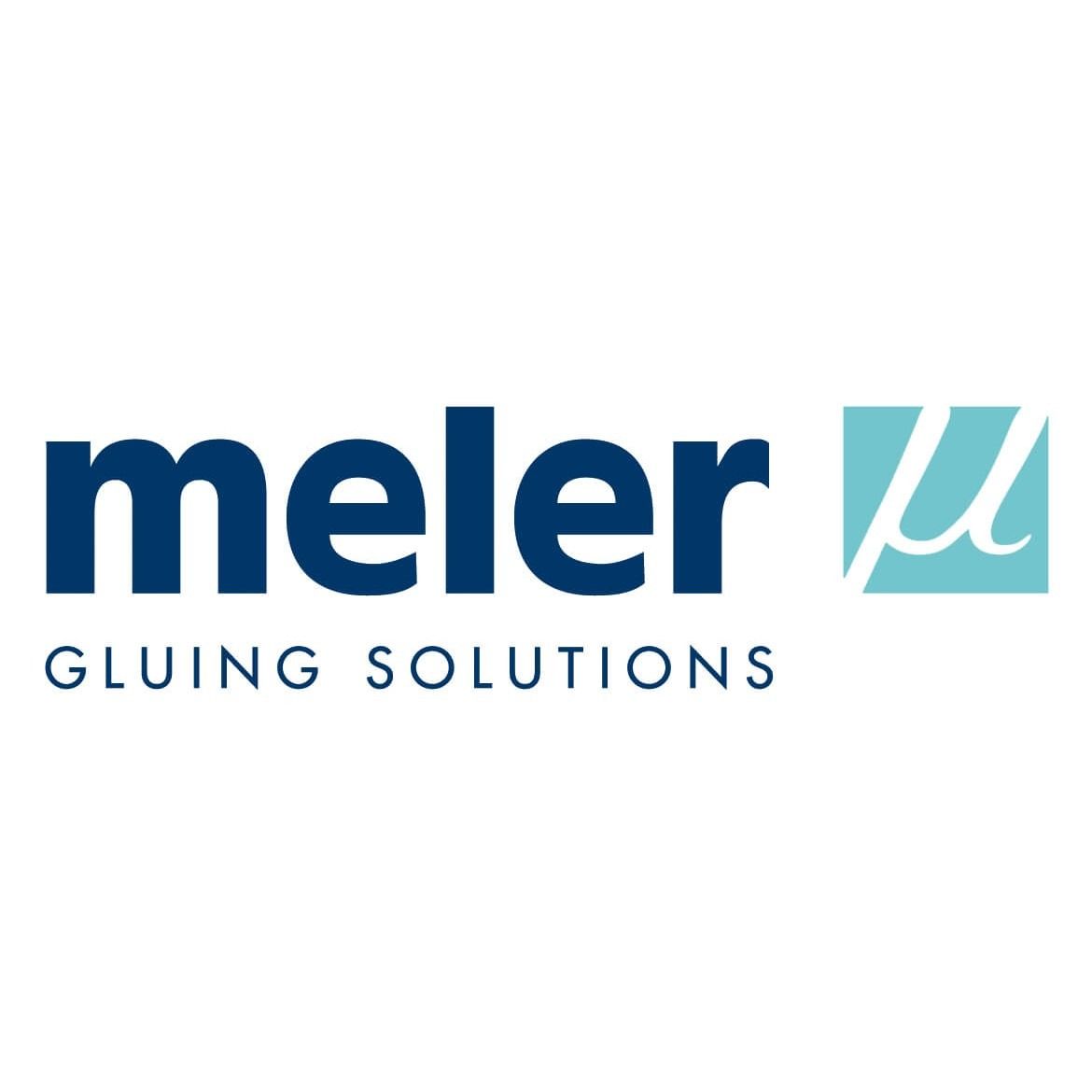 Logotipo de Meler Gluing Solutions, que presenta la palabra