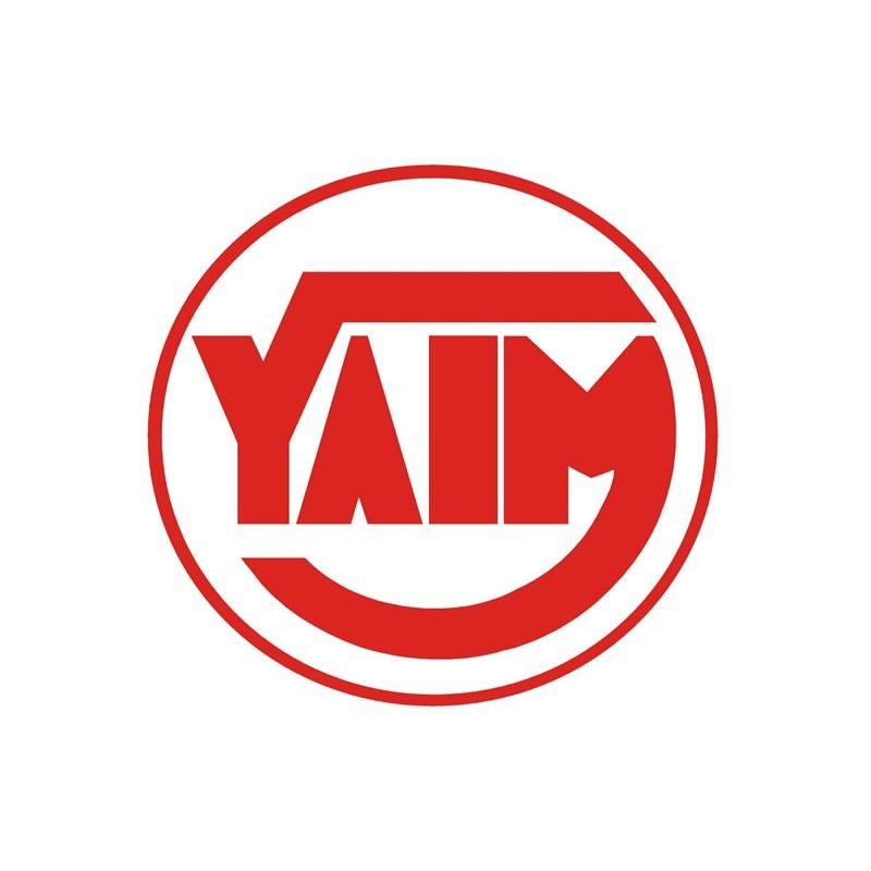 Logotipo de círculo rojo con las letras