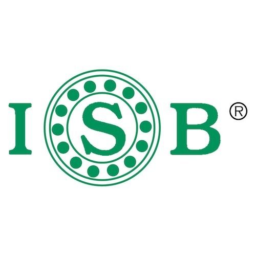 Logotipo ISB verde con diseño de rodamiento y