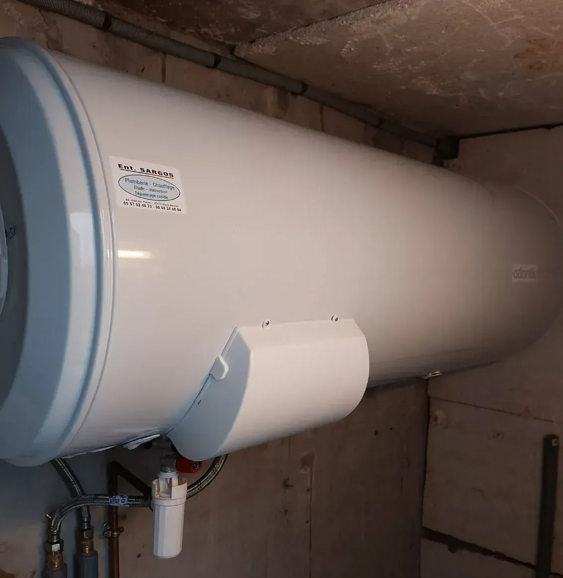 Image 3D d'un chauffe-eau thermodynamique 