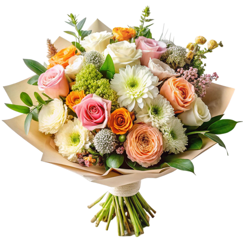 Bouquet de fleurs détouré