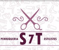 A logo for a hair salon called szt estilistes