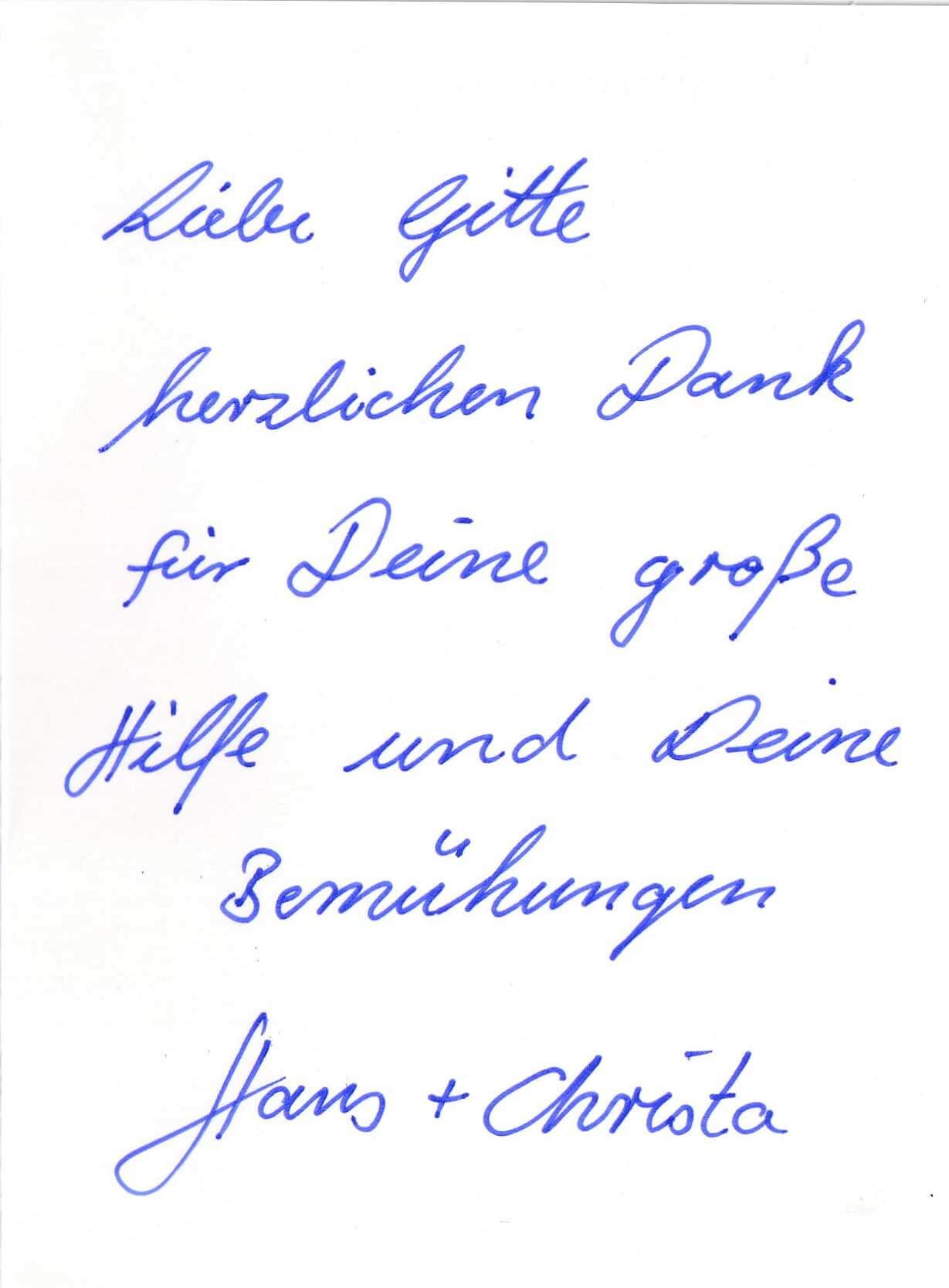 Dankeskarte