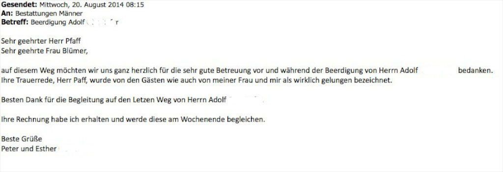 Bestattungen Maenner Referenz