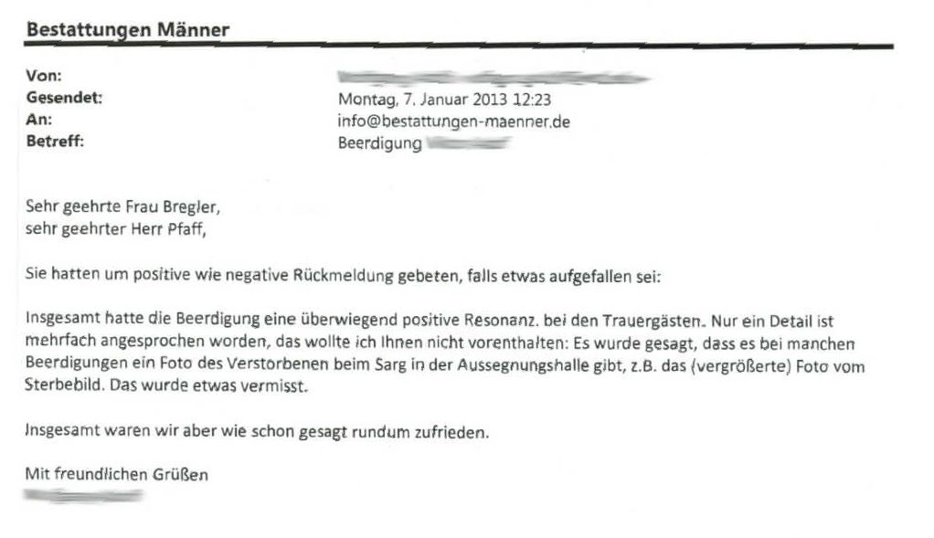 Bestattungen Maenner Referenz