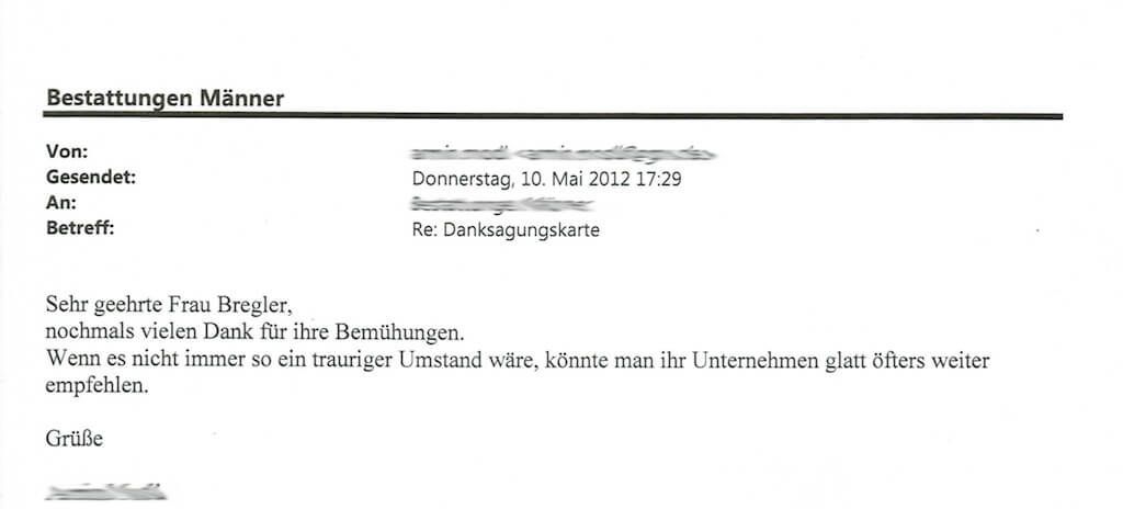 Bestattungen Maenner Referenz