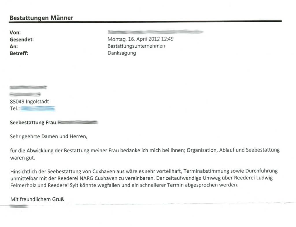 Bestattungen Maenner Referenz