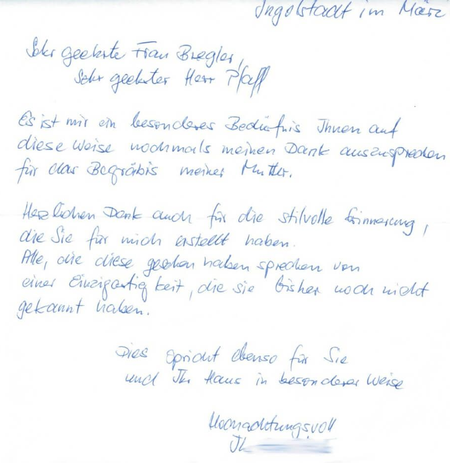 Bestattungen Maenner Referenz