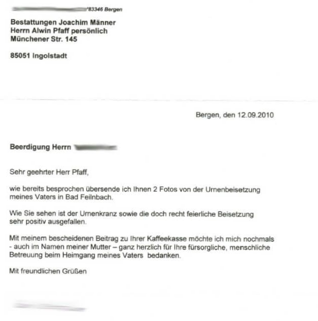 Bestattungen Maenner Referenz