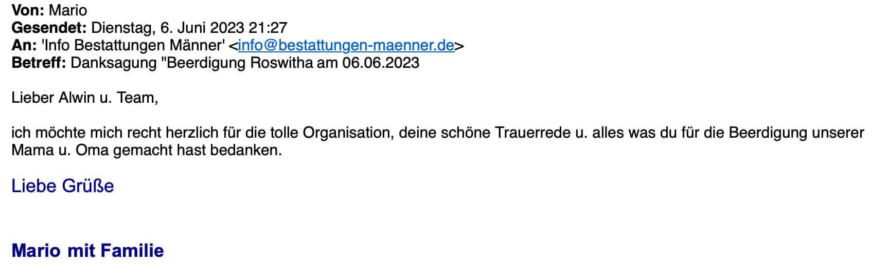 Bestattungen Maenner Referenz