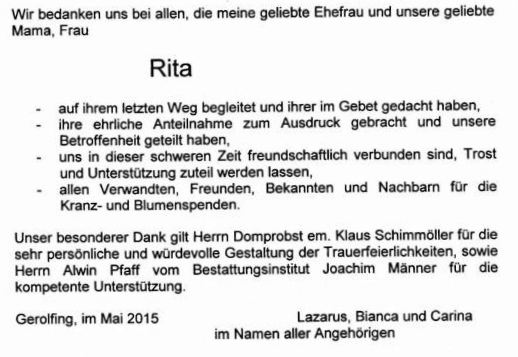 Bestattungen Maenner Referenz