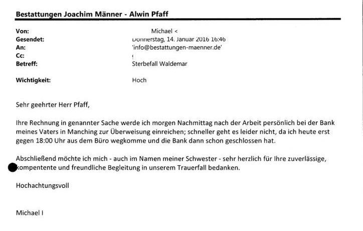 Bestattungen Maenner Referenz