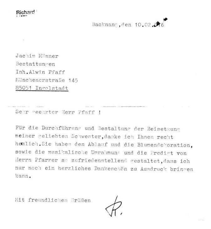 Bestattungen Maenner Referenz