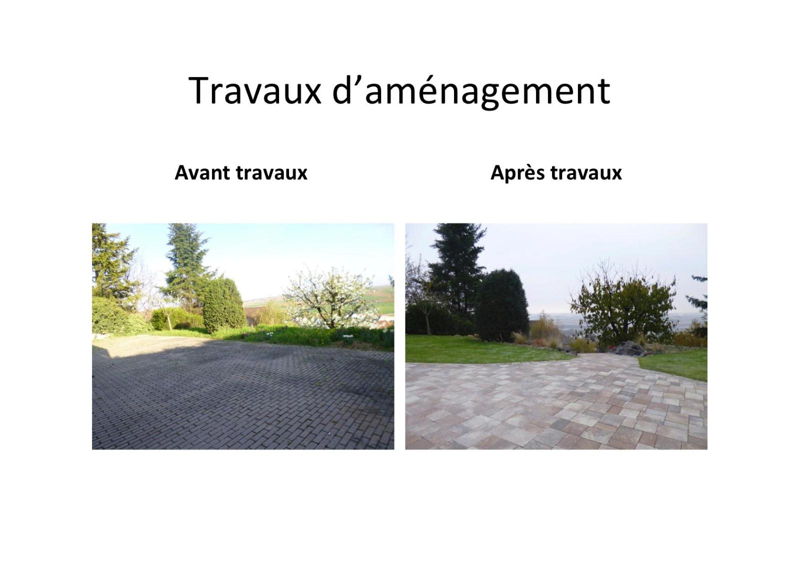 Avant et aprés l'aménagement