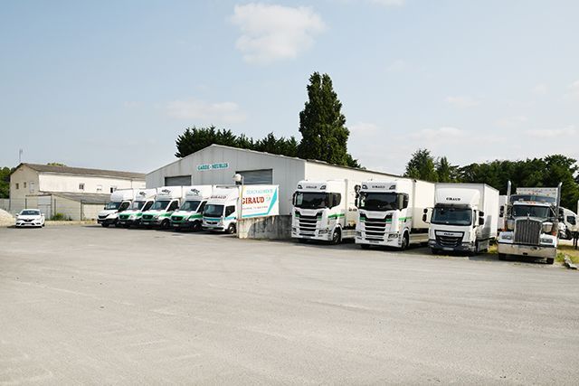 Flotte de véhicules de l'entreprise Giraud