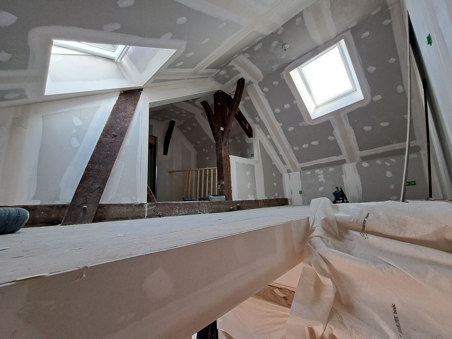 Travaux d'aménagement de combles