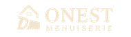 Un logo pour une entreprise appelée onest menuiserie