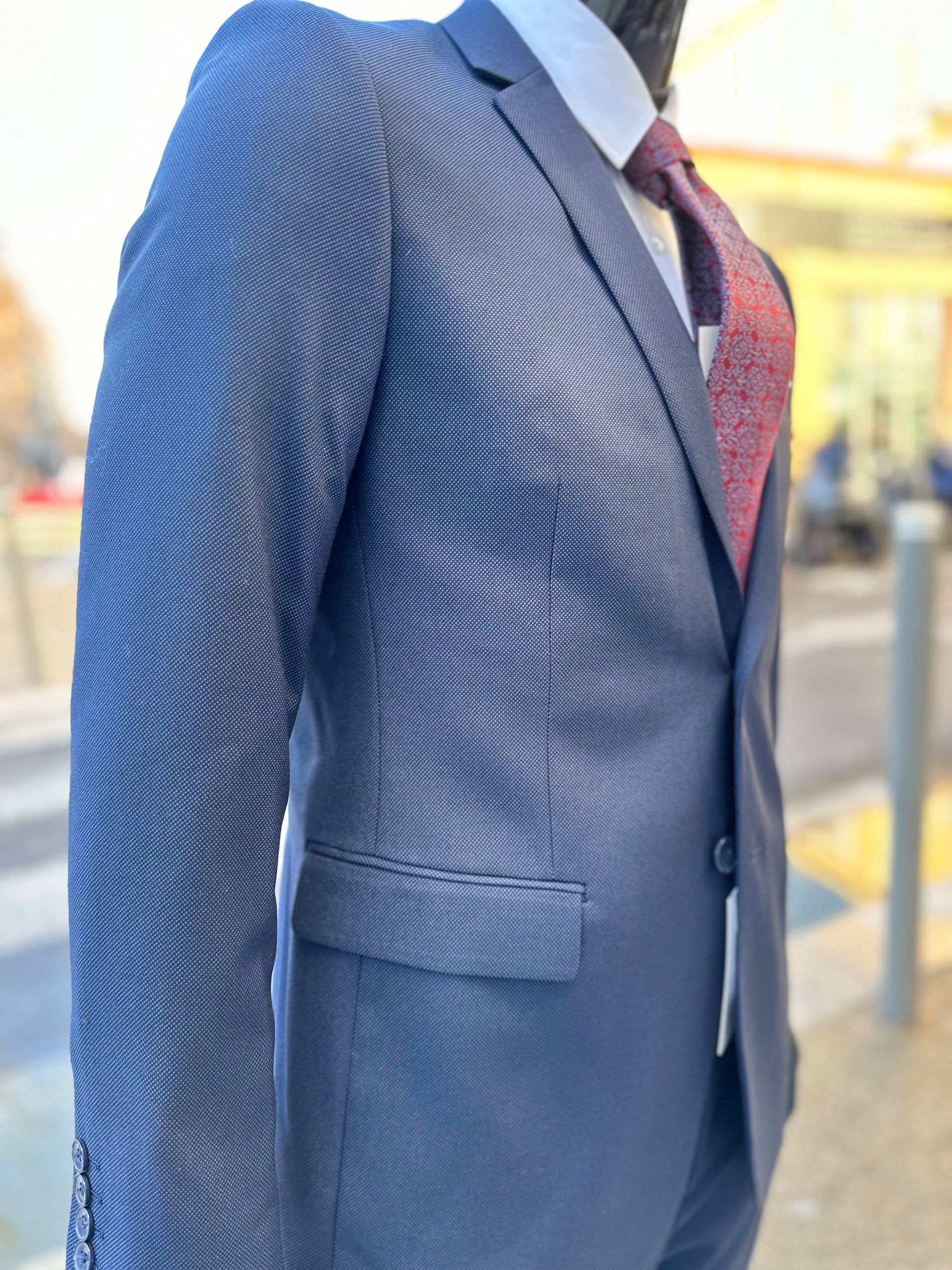 Costume bleu marine Fil à FIl