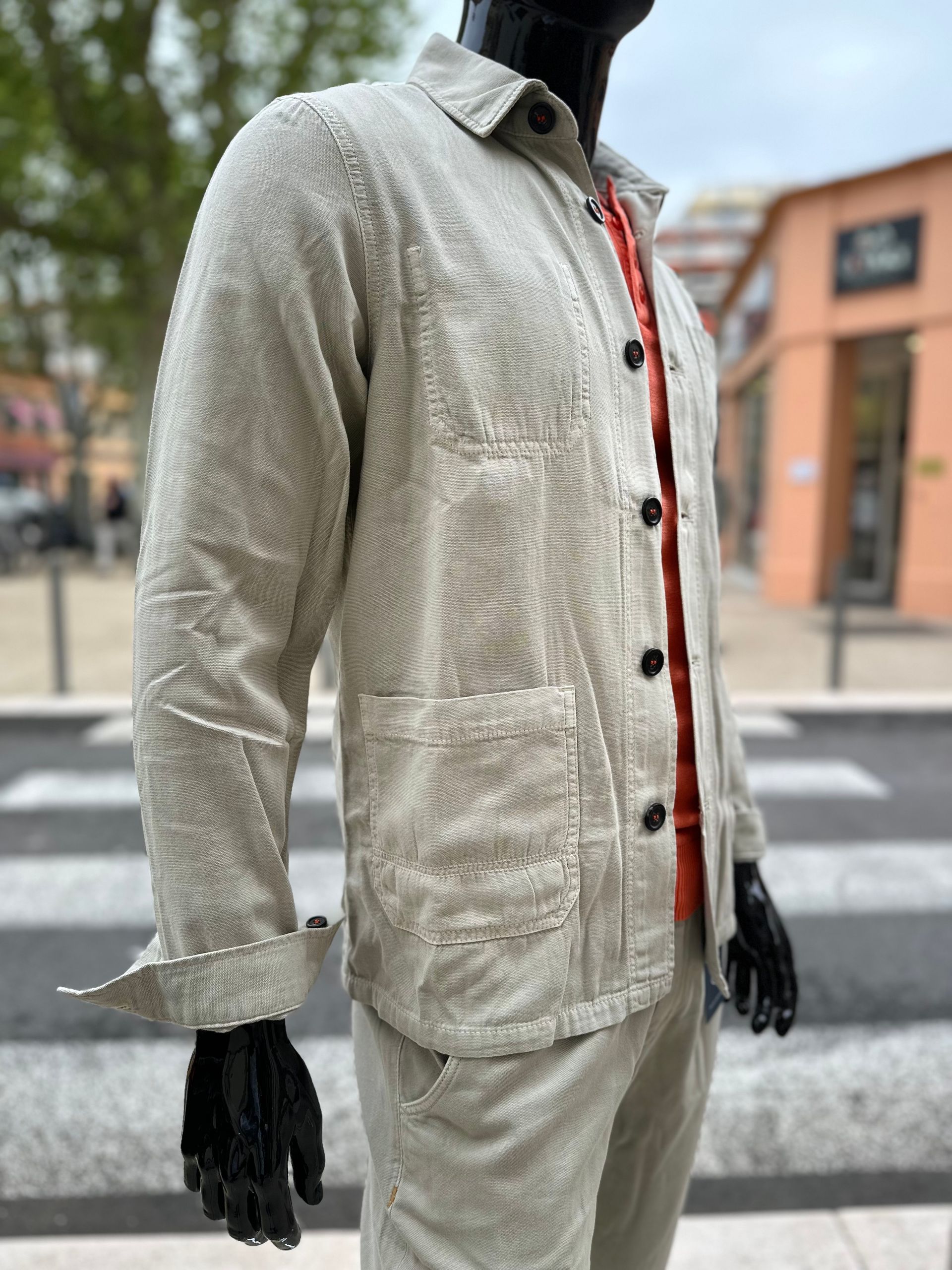 Pantalon 5 poches gris anthracite stretch à Nice