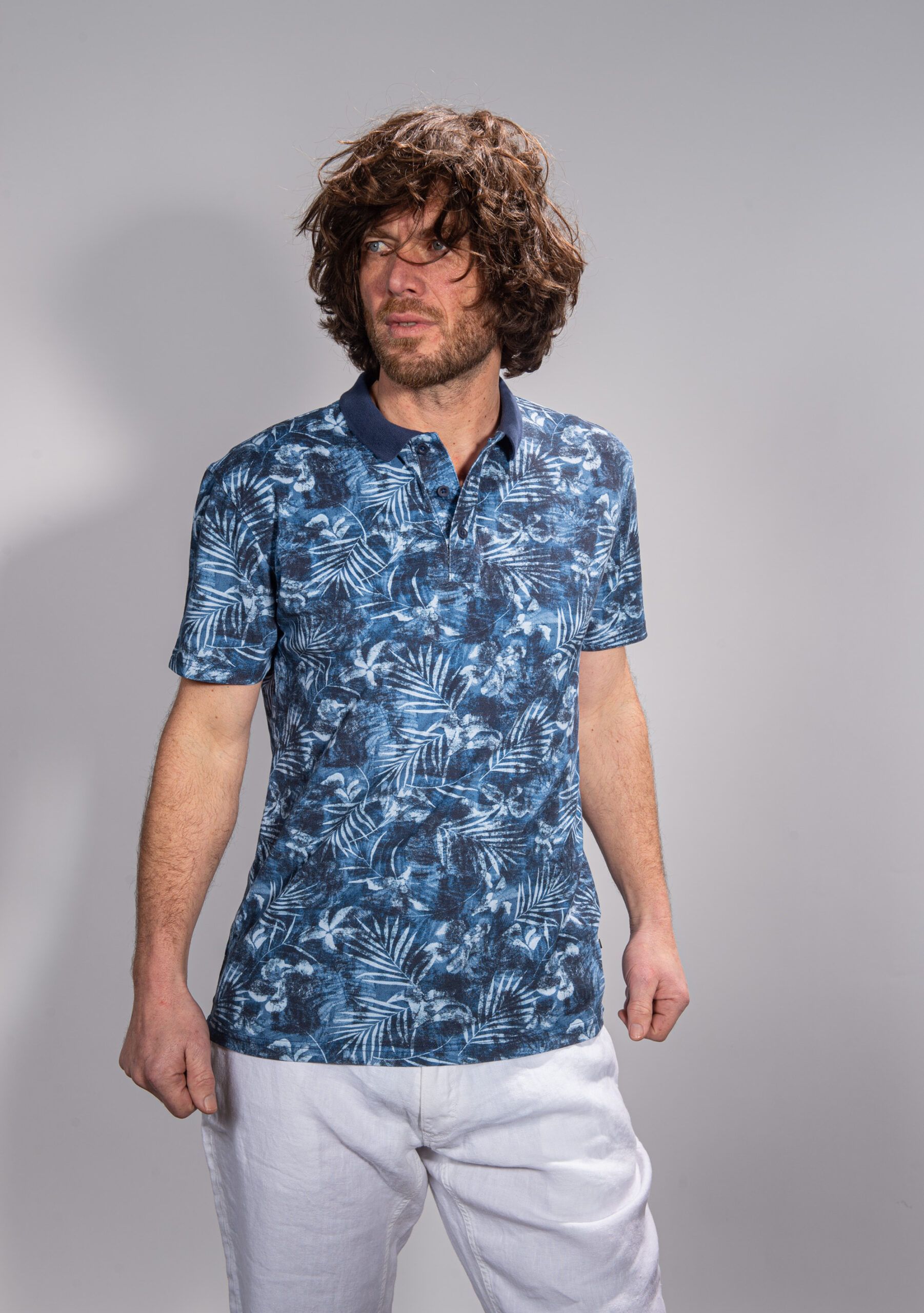 Polo imprimé stretch La Cible Rouge