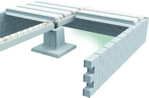 Plancher hourdis blanc