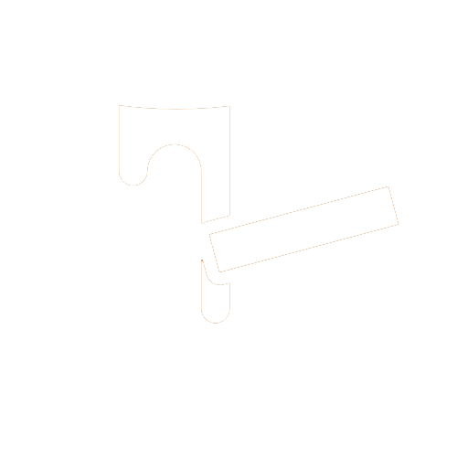 Eine Strichzeichnung eines Zuckerstocks auf weißem Hintergrund.