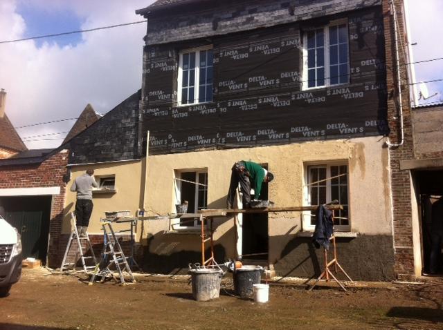Renovation facade à Auffay