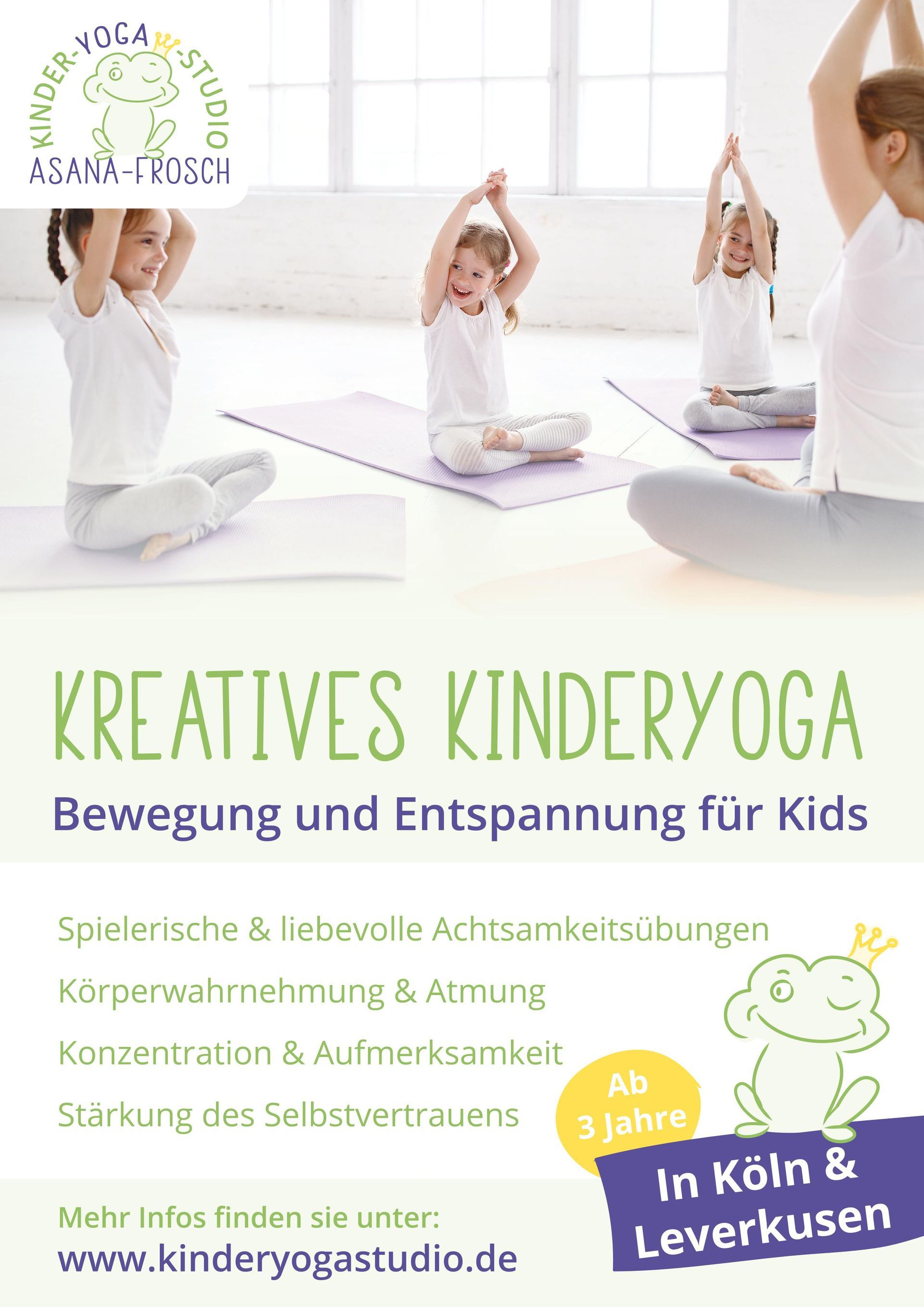 Kreatives Kinderyoga und Babymassage in Köln