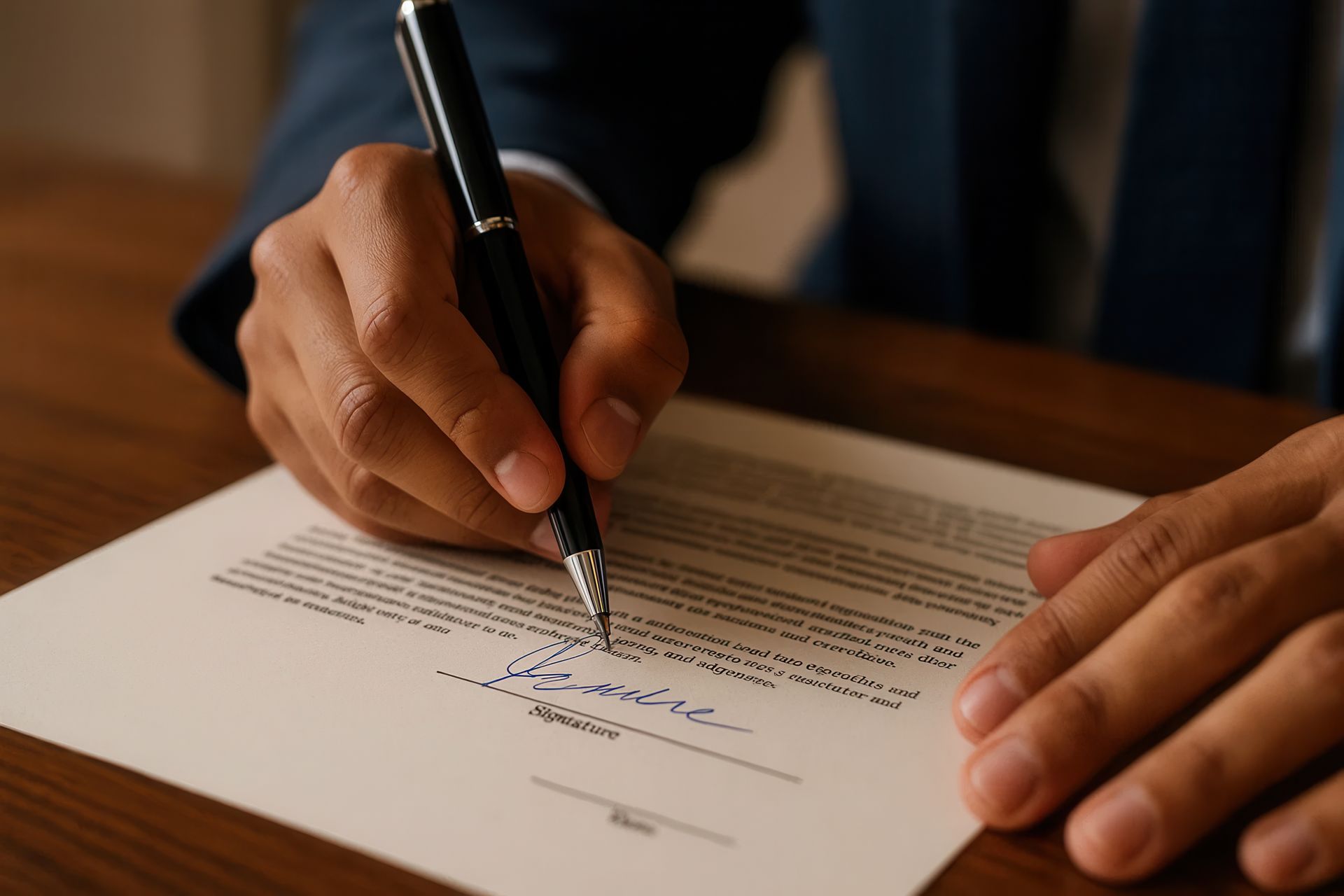 Signature d'un document