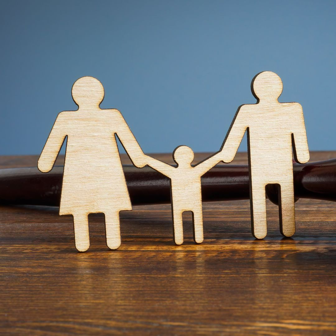 Une famille faite en bois