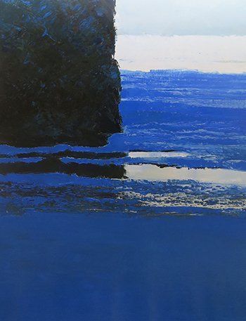 Bleu II - Huile sur toile - 89*116 - 2020