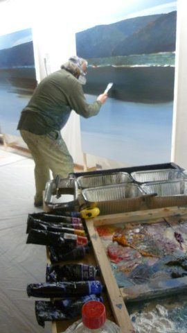 Toile en cours de création