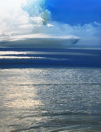 Matin bleu - Huile sur toile - 89*116 - 2020