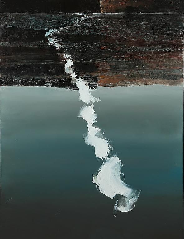 Trace - Huile sur toile - 89*116 - 2020