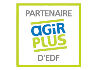 Logo de Agir Plus.