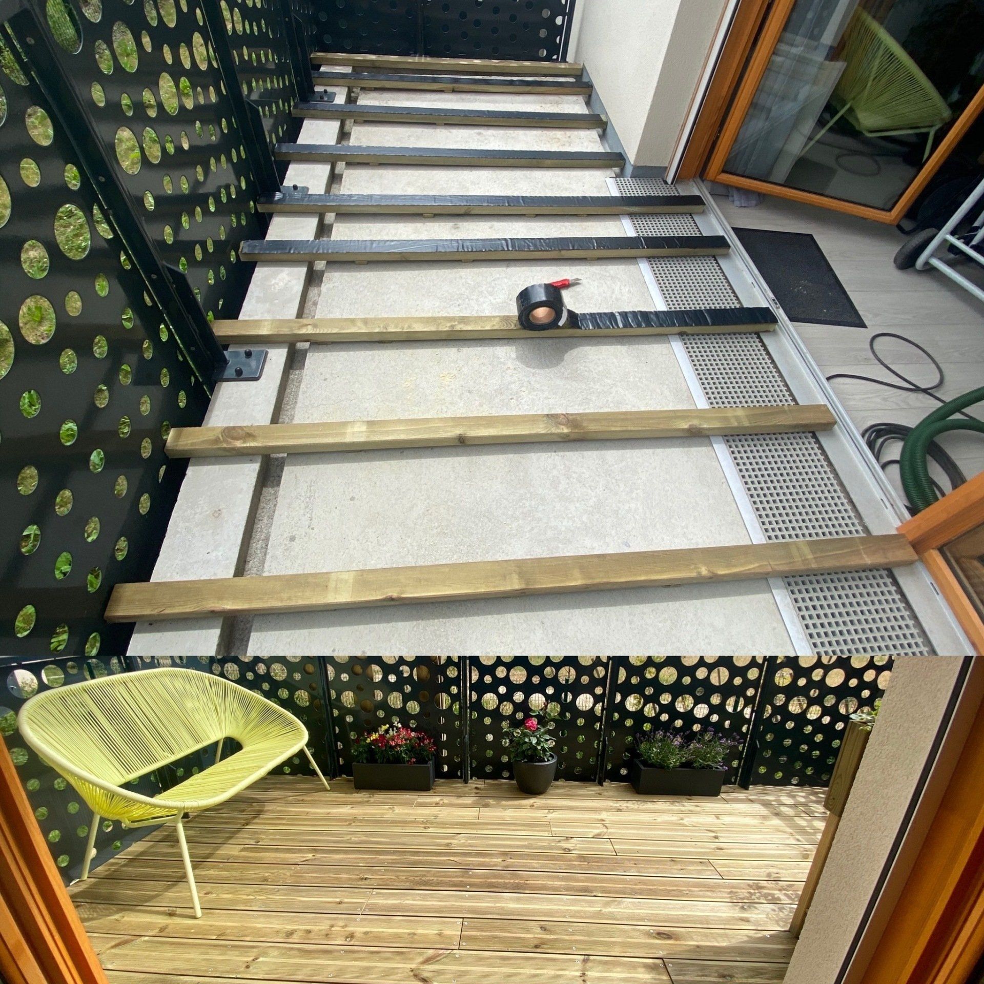 Avant/Après terrasse en bois