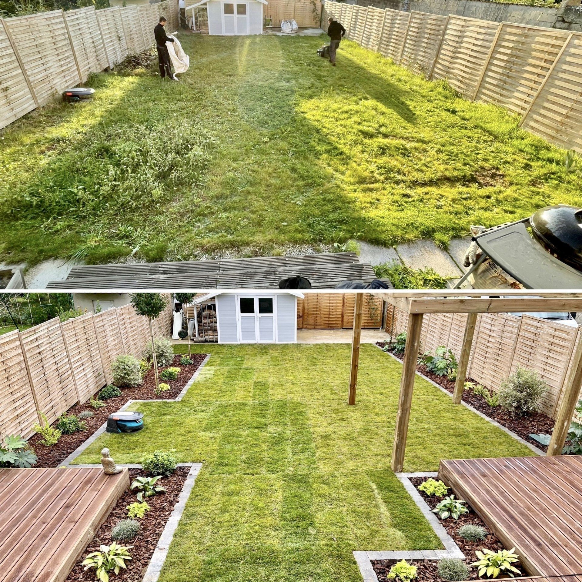 Beau projet de structuration de jardin