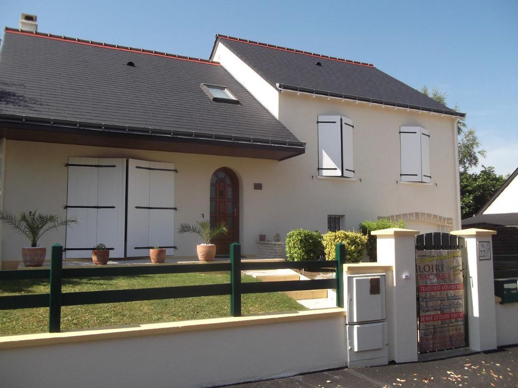 Résultat final d'une maison avec ravalement de façade terminé