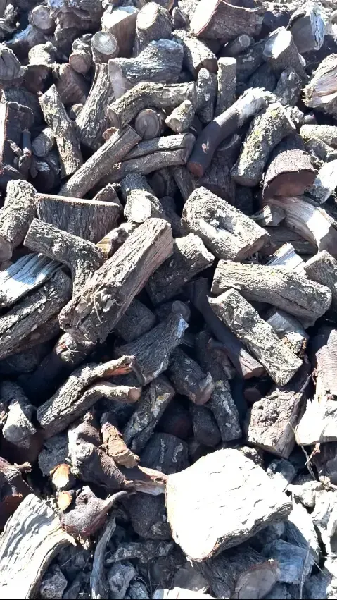 Montón de trozos de carbón oscuros y cenicientos apilados en una vista de cerca.