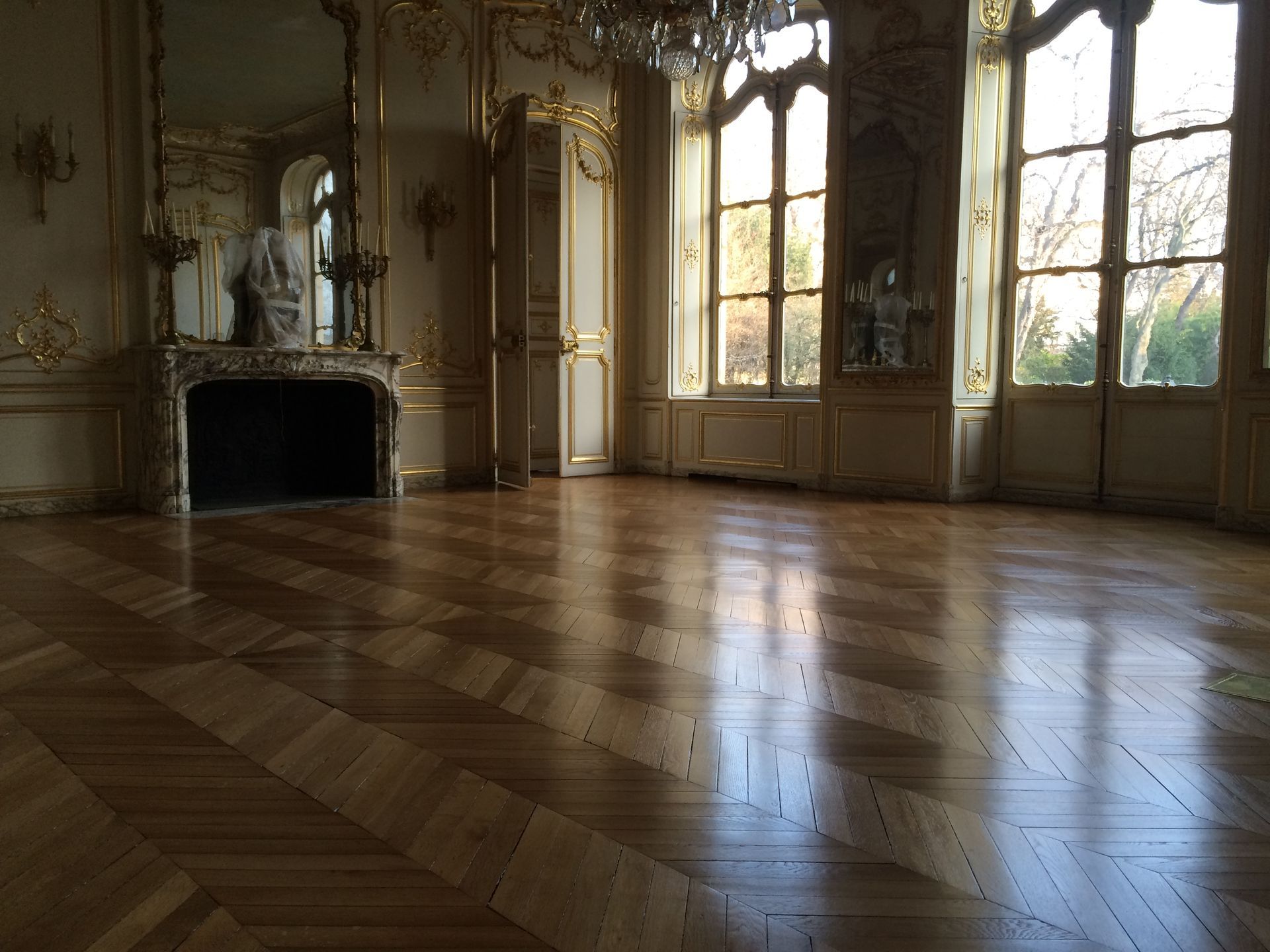 Chantier rénovation, point de Hongrie, salle de réception