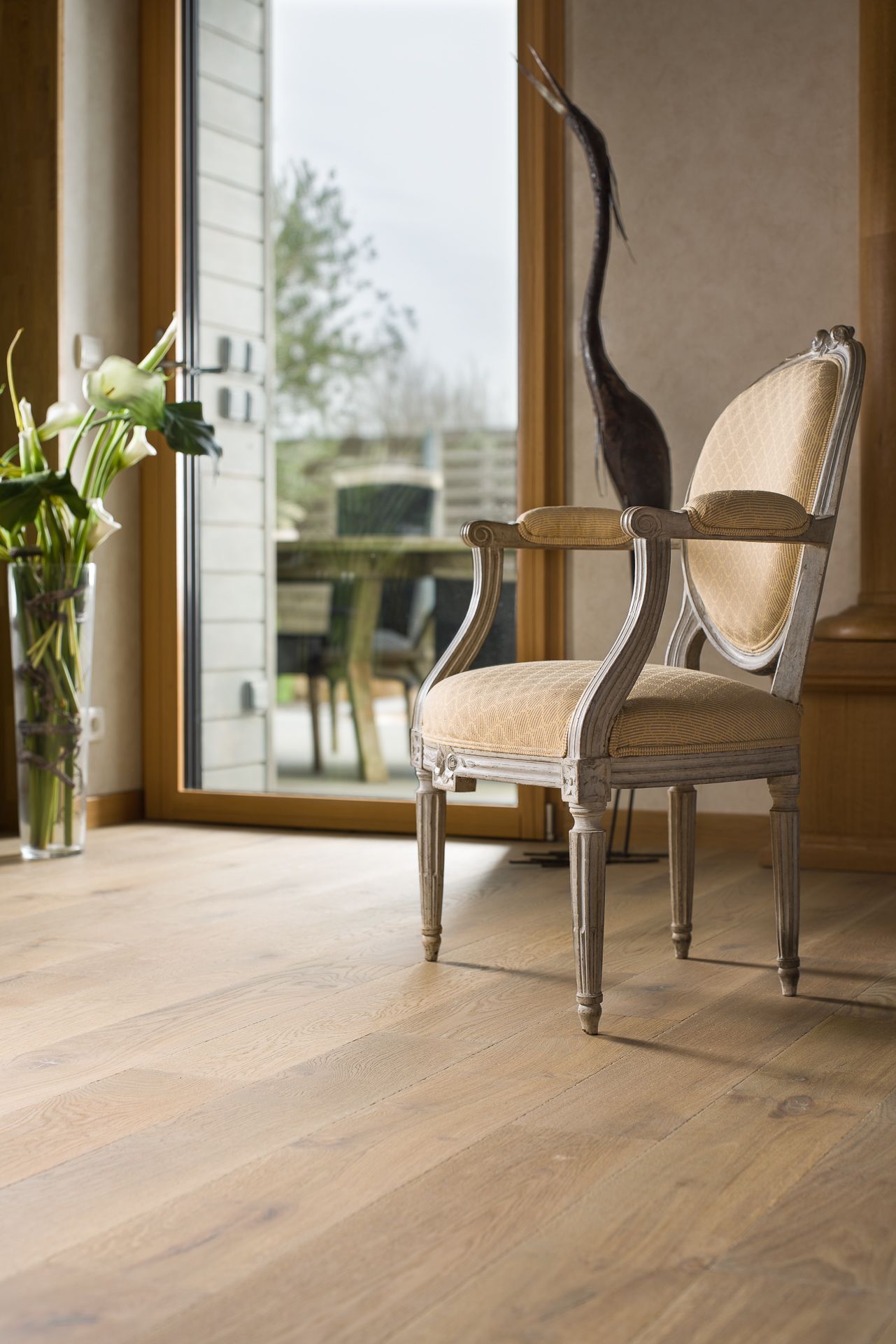 Parquet vintage camel brun