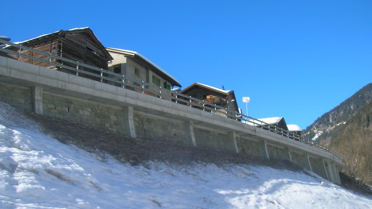 Elargissement Route VS 93 - Le Châble - Fionnay
